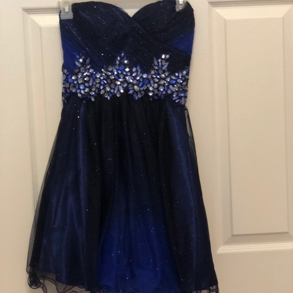 Blue homecoming dress